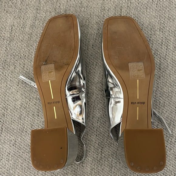 Dolce Vita Silver Maggi Heels Mary Janes size 9 - Picture 8 of 10